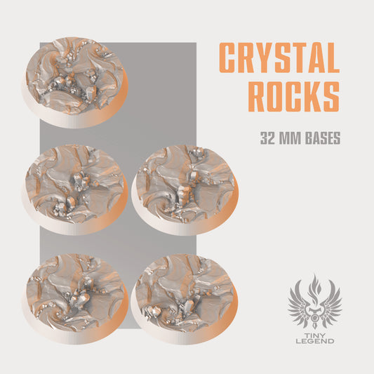 Crystal rocks bases 32 mm