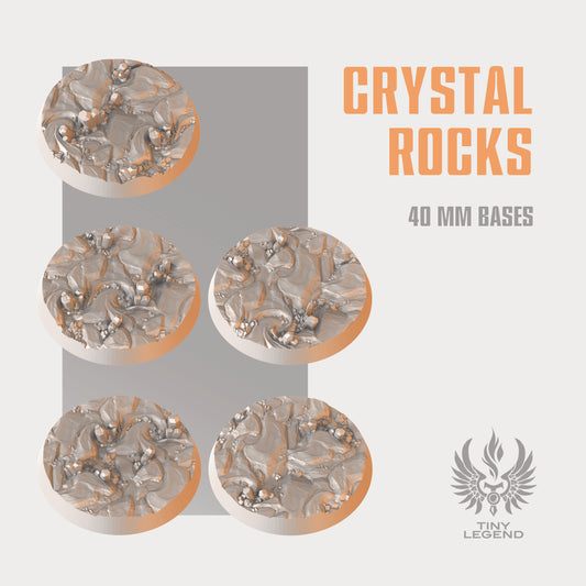 Crystal rocks bases 40 mm