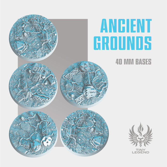 Ancient grounds bases 40 mm STL – Tiny Legend