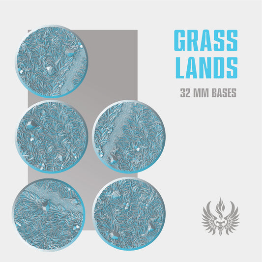 Grass Lands bases 32 mm STL