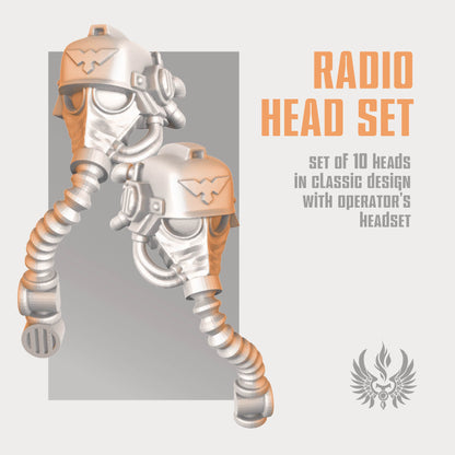 Classic radio heads set