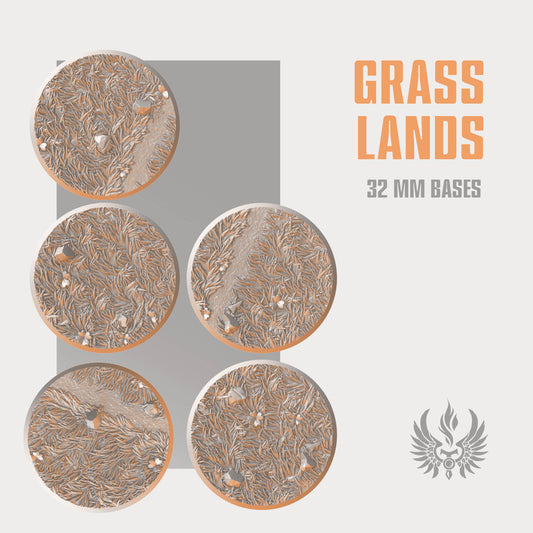 Grass Lands bases 32 mm