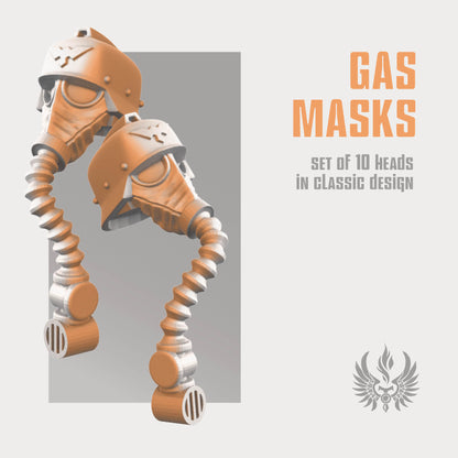 Classic gas masks set