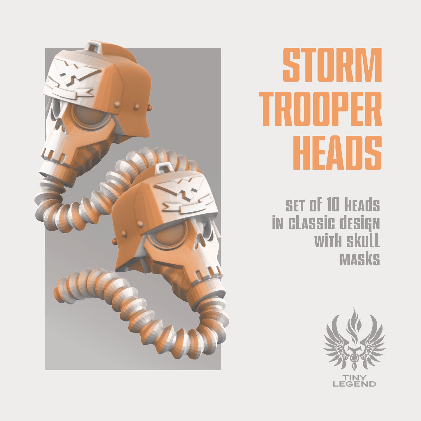 Storm troopers heads set