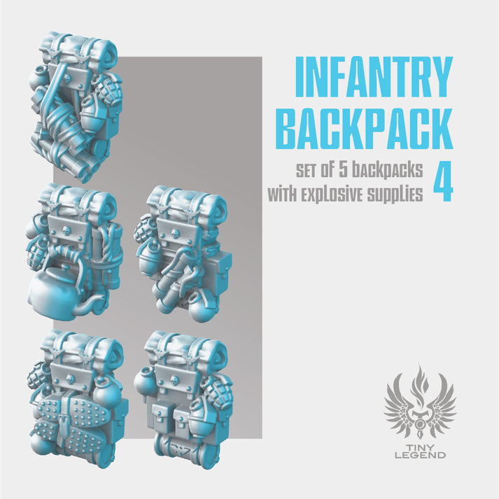 Infantry backpack 4 STL – Tiny Legend