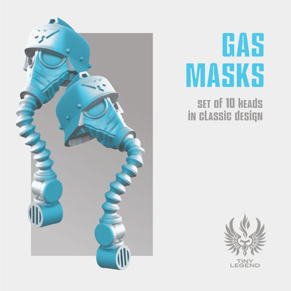 Classic gas masks set STL