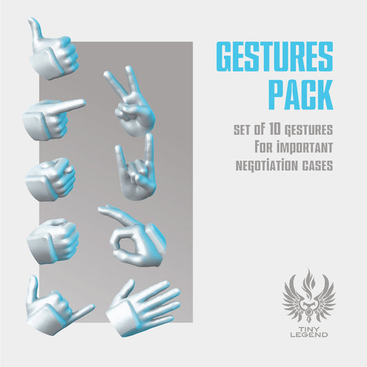 Gestures pack STL