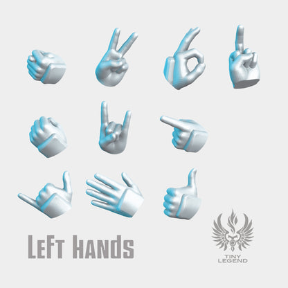 Gestures pack STL